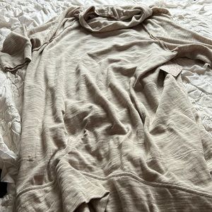 Free people Oatmeal tunic turtleneck sweatshirt